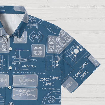 Space Fleet Geek Hawaiian Shirt