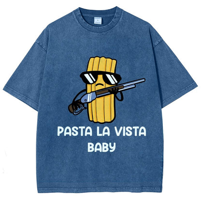 Pasta la Vista Baby Vintage Distressed T-shirt