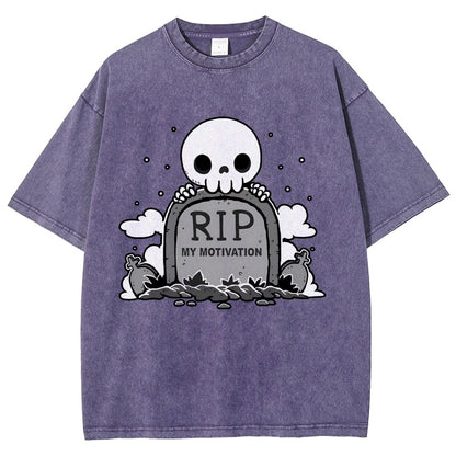 Rip My Motivation Vintage Distressed T-shirt
