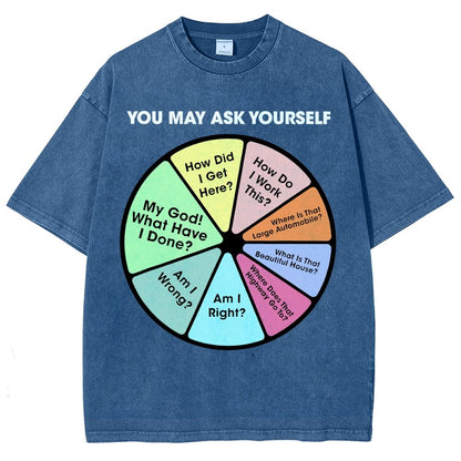 You May Ask Yourself Vintage Distressed T-shirt