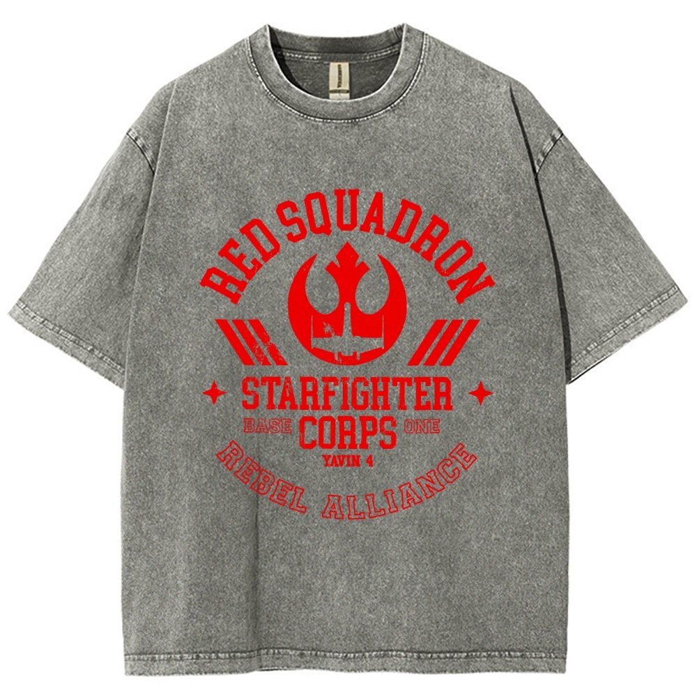 Red Star Squadron Base One Vintage Distressed T-shirt