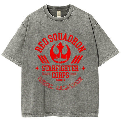 Red Star Squadron Base One Vintage Distressed T-shirt
