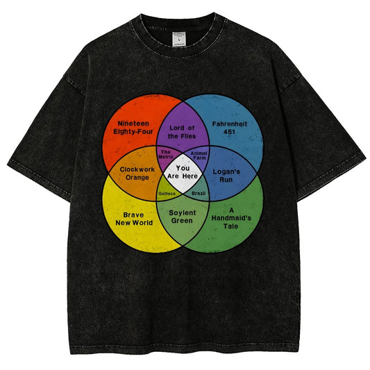 You Are Here Vintage Distressed T-shirt