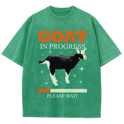 Goat In Progress Vintage Distressed T-shirt