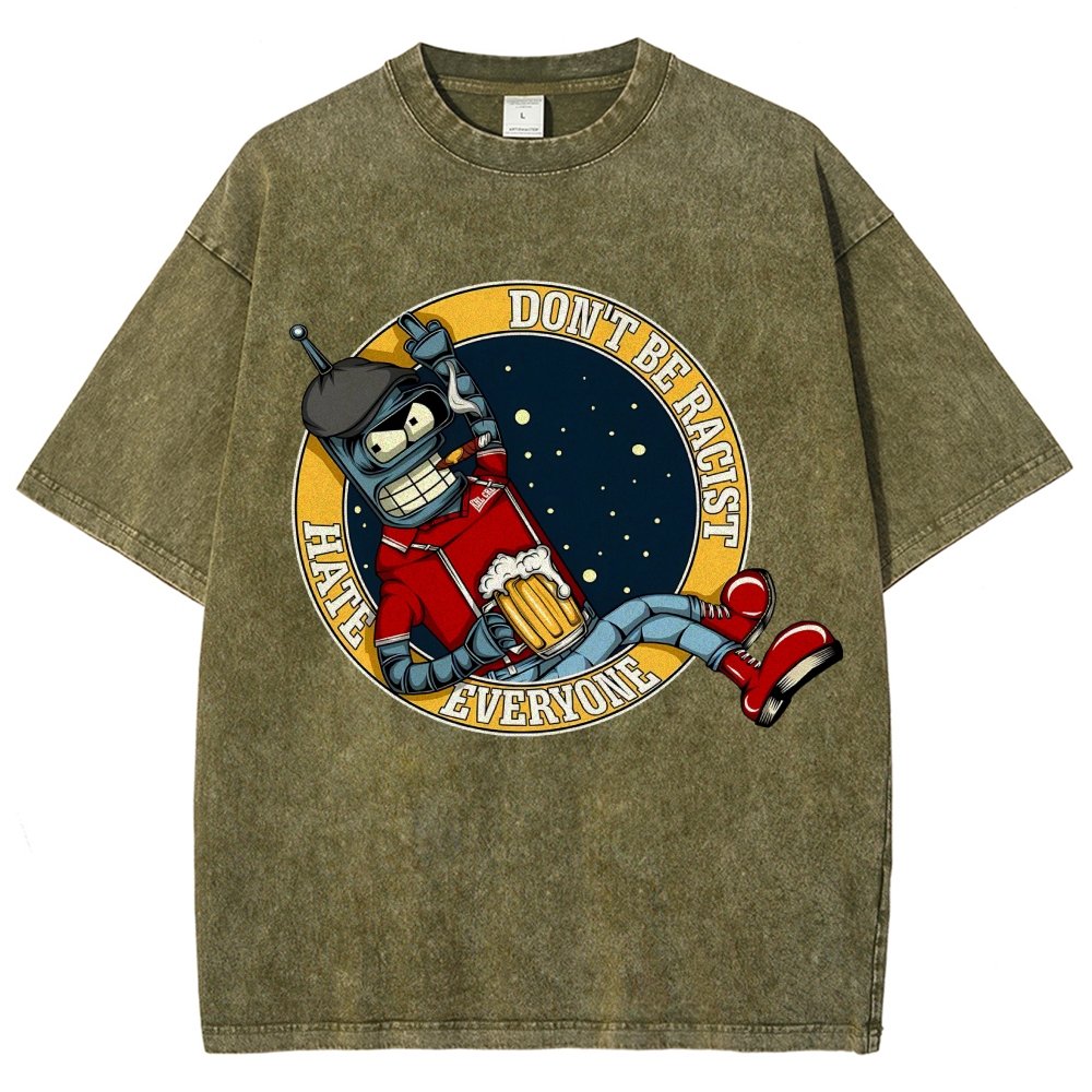 Don't Discriminate Against Race Vintage Distressed T-shirt