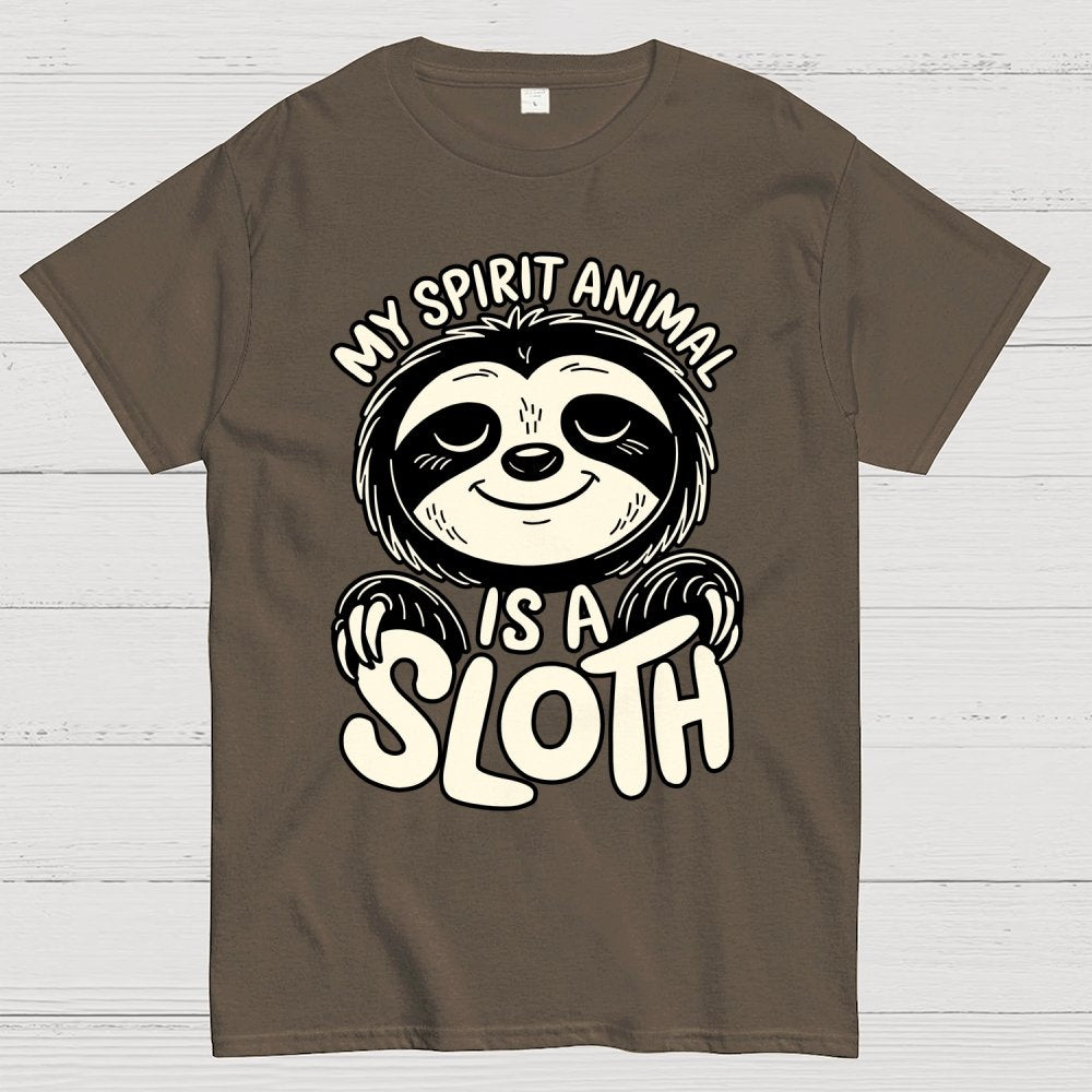 My Spirit Animal is a Sloth Geek T-Shirt