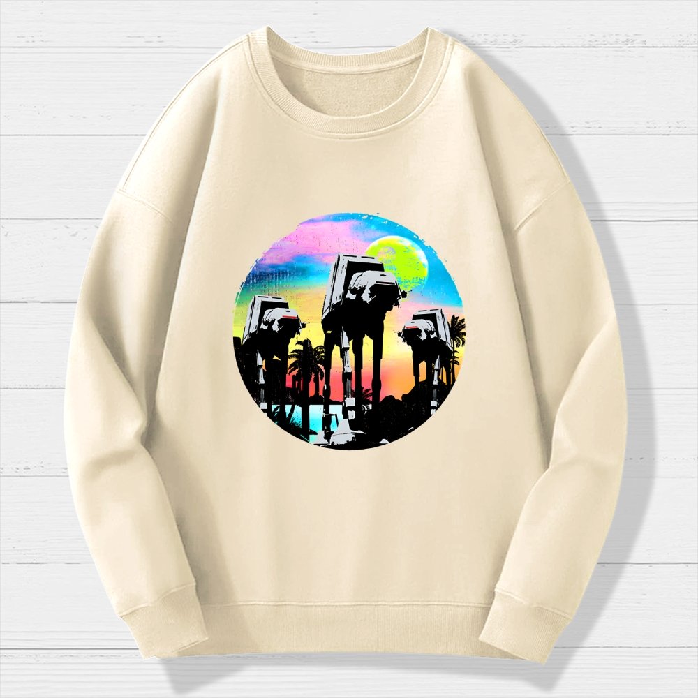 Retro Walker Adventure Geek Cotton Sweatshirt