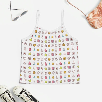 A Board Game Women's Geek Suspender Cami Set