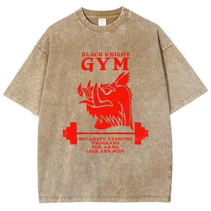 Black Knight Gym Vintage Distressed T-shirt