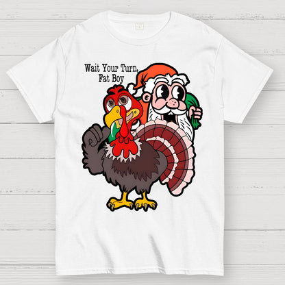 Wait Your Turn, Fat Boy Geek T-Shirt