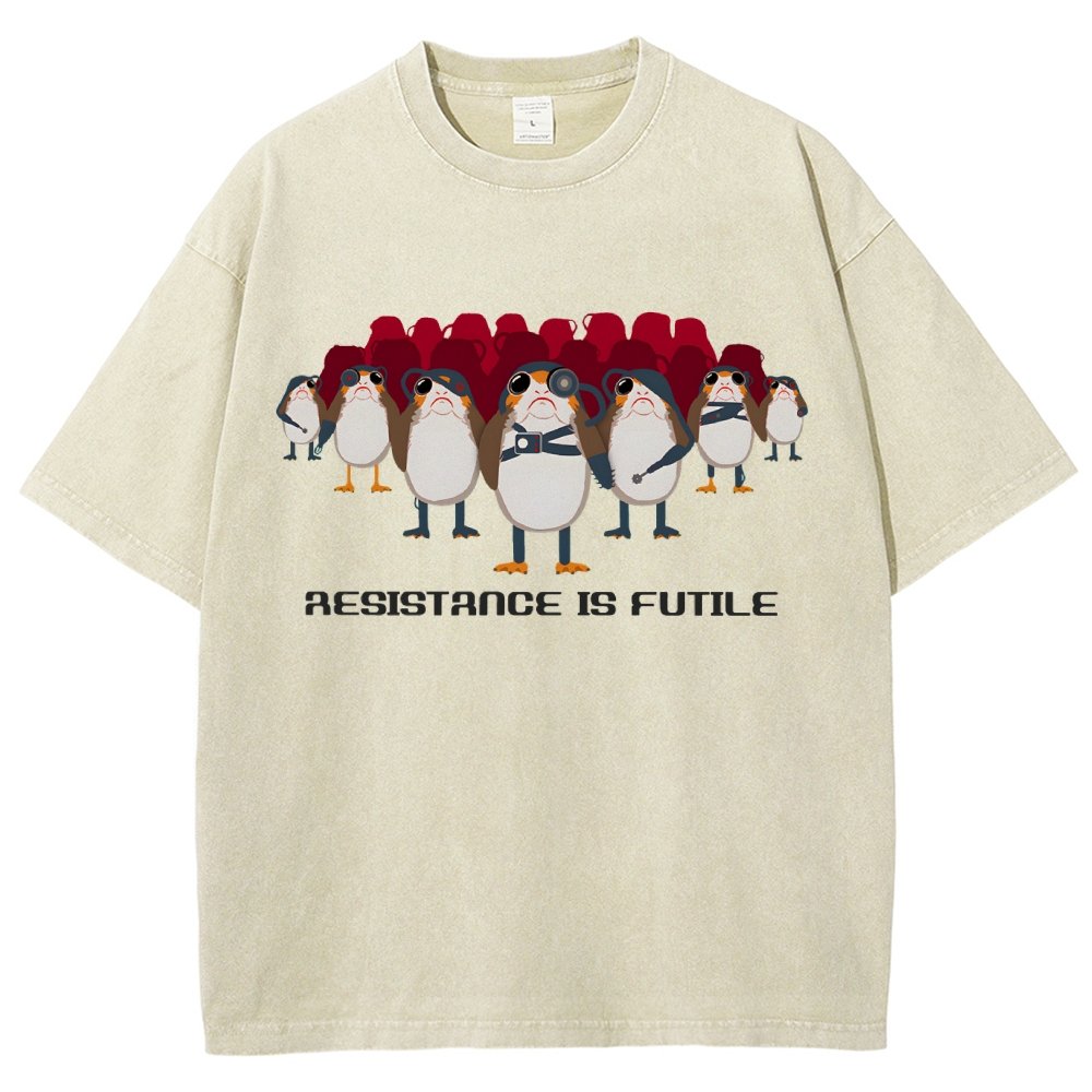 Resistance is Futile Vintage Distressed T-shirt