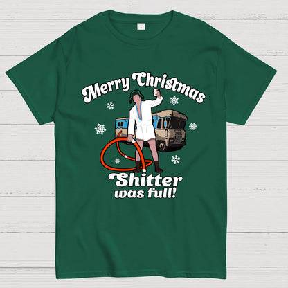 Merry Christmas Shitter Was Full Geek T-Shirt