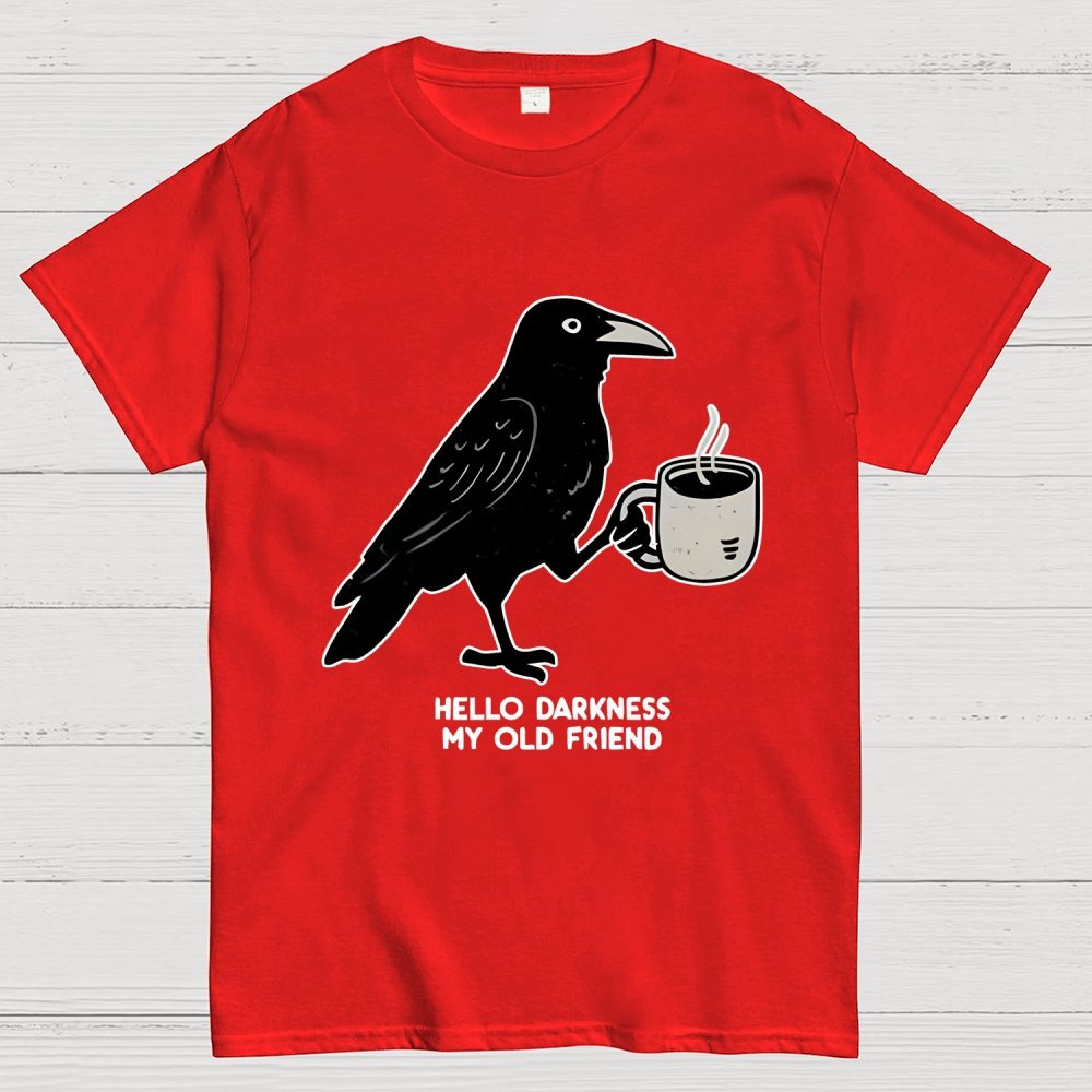 Raven Crow Coffee Unisex Geek T-Shirt
