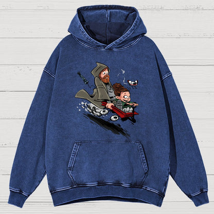 Ben And The Princess Vintage Distressed Hoodie