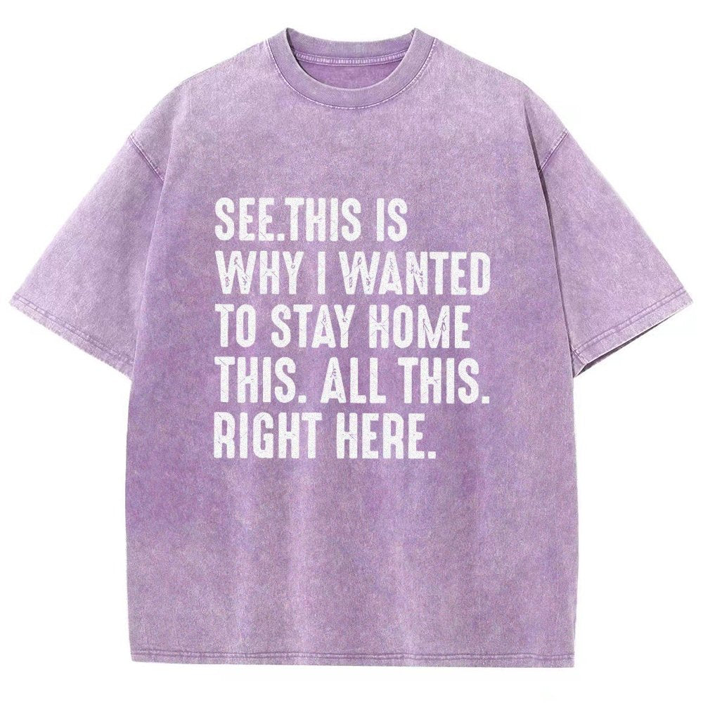 Stay Home Vintage Distressed T-shirt