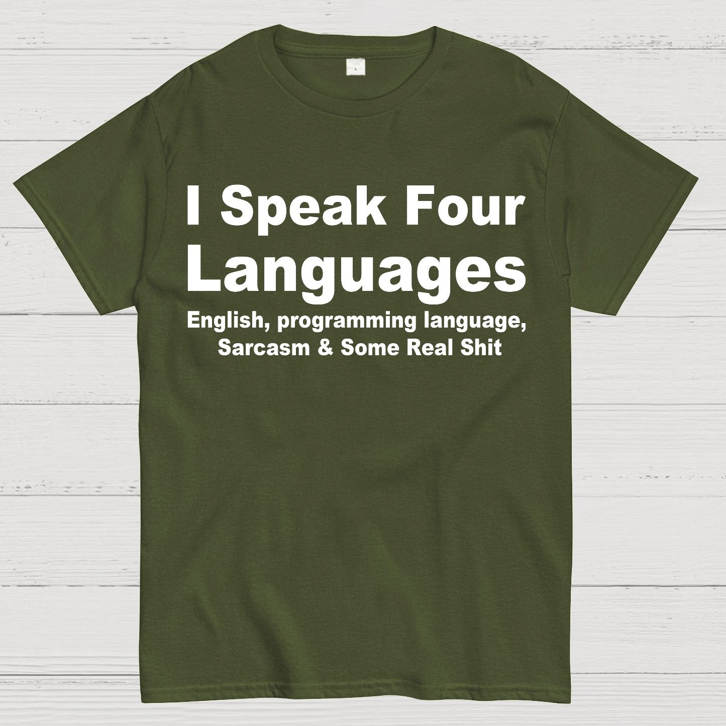 Speak Four Languages Geek T-Shirt