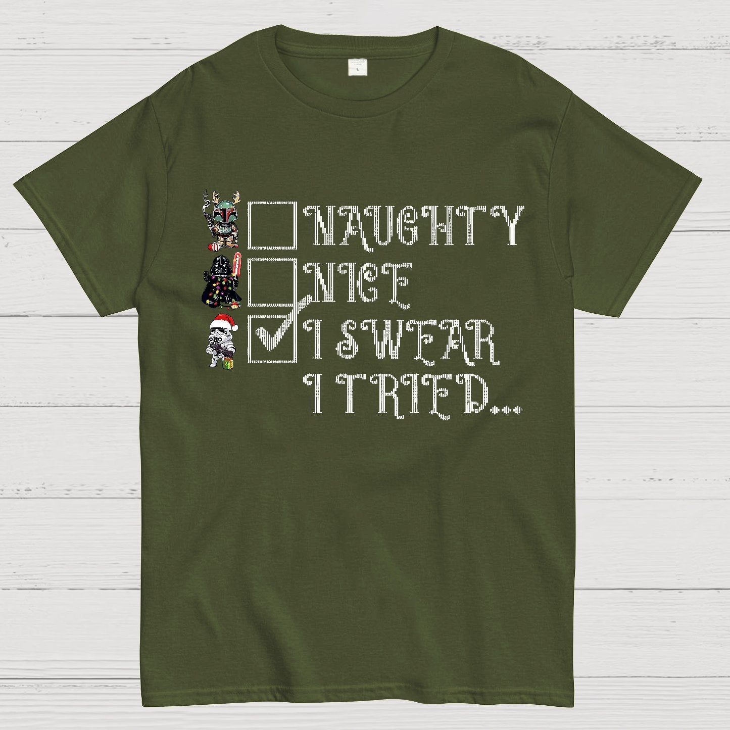 I Swear I Tried Christmas Geek T-Shirt
