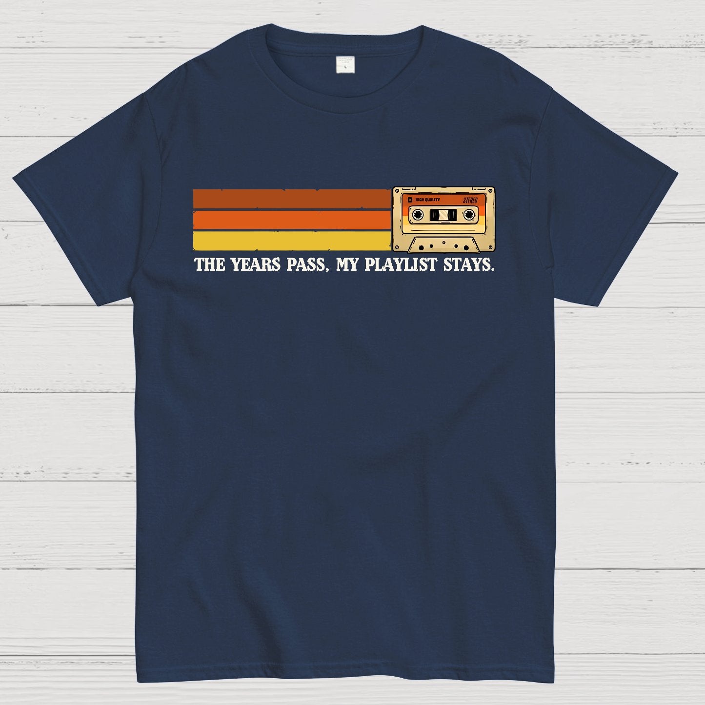 The Years Pass, My Playlist Stays Geek T-Shirt