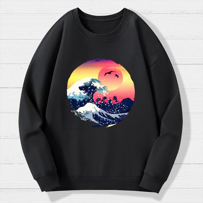 The Great Waves Geek Cotton Sweatshirt