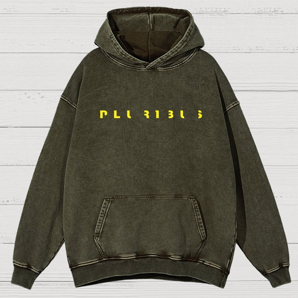 Pluribus Extraterrestrial Minimal Vintage Distressed Hoodie
