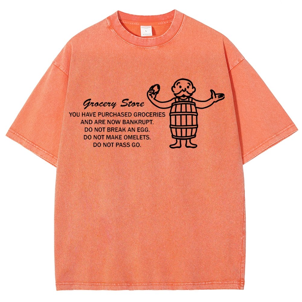 Chance on Eggs Pass Go Vintage Distressed T-shirt