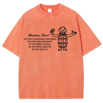 Chance on Eggs Pass Go Vintage Distressed T-shirt