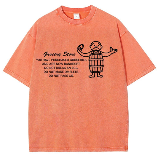 Chance on Eggs Pass Go Vintage Distressed T-shirt