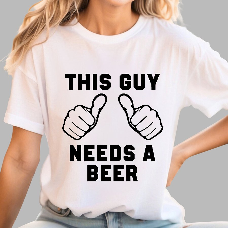 This Guy Needs A Beer Geek T-Shirt