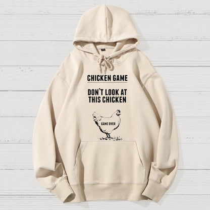 Chicken Game Nerd Geek Cotton Hoodie