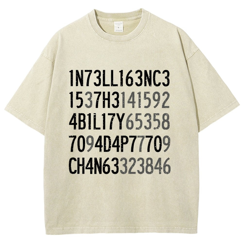 Intelligence Vintage Distressed T-shirt