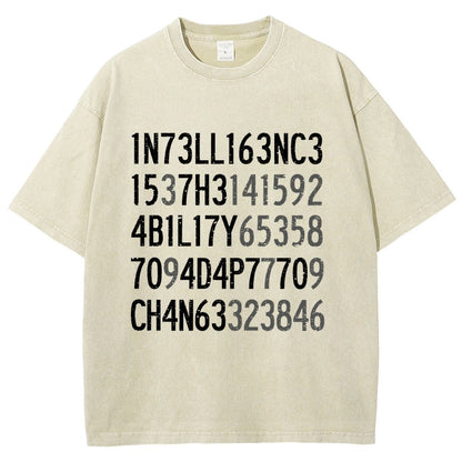 Intelligence Vintage Distressed T-shirt
