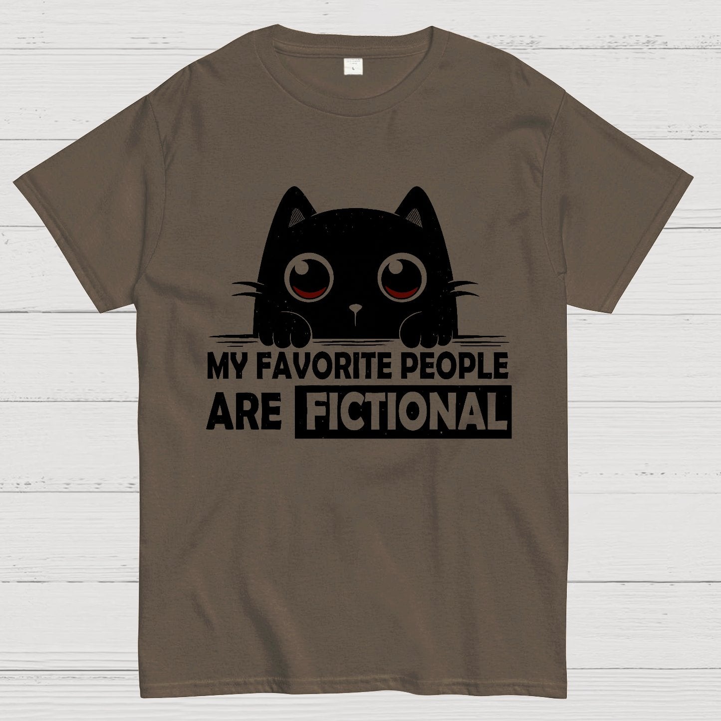 My Favorite People Are Fictional by Edesigns Geeky T-Shirt