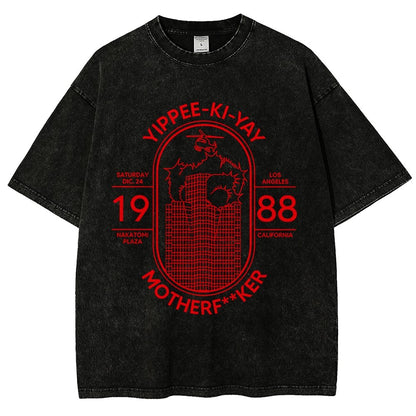 Yippie-ki-yay Vintage Distressed T-shirt