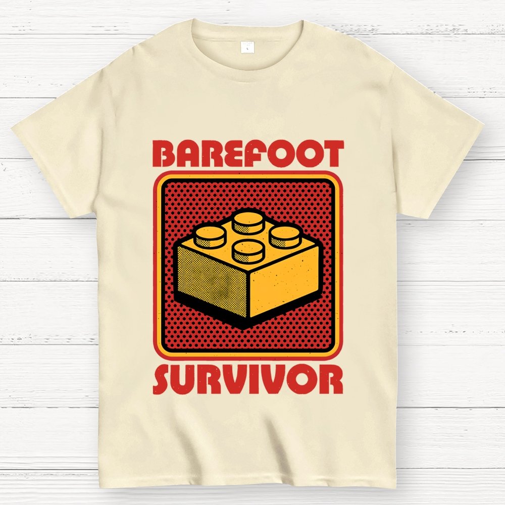 Foot Brick Survivor Geek T-Shirt