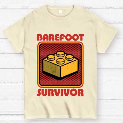 Foot Brick Survivor Geek T-Shirt