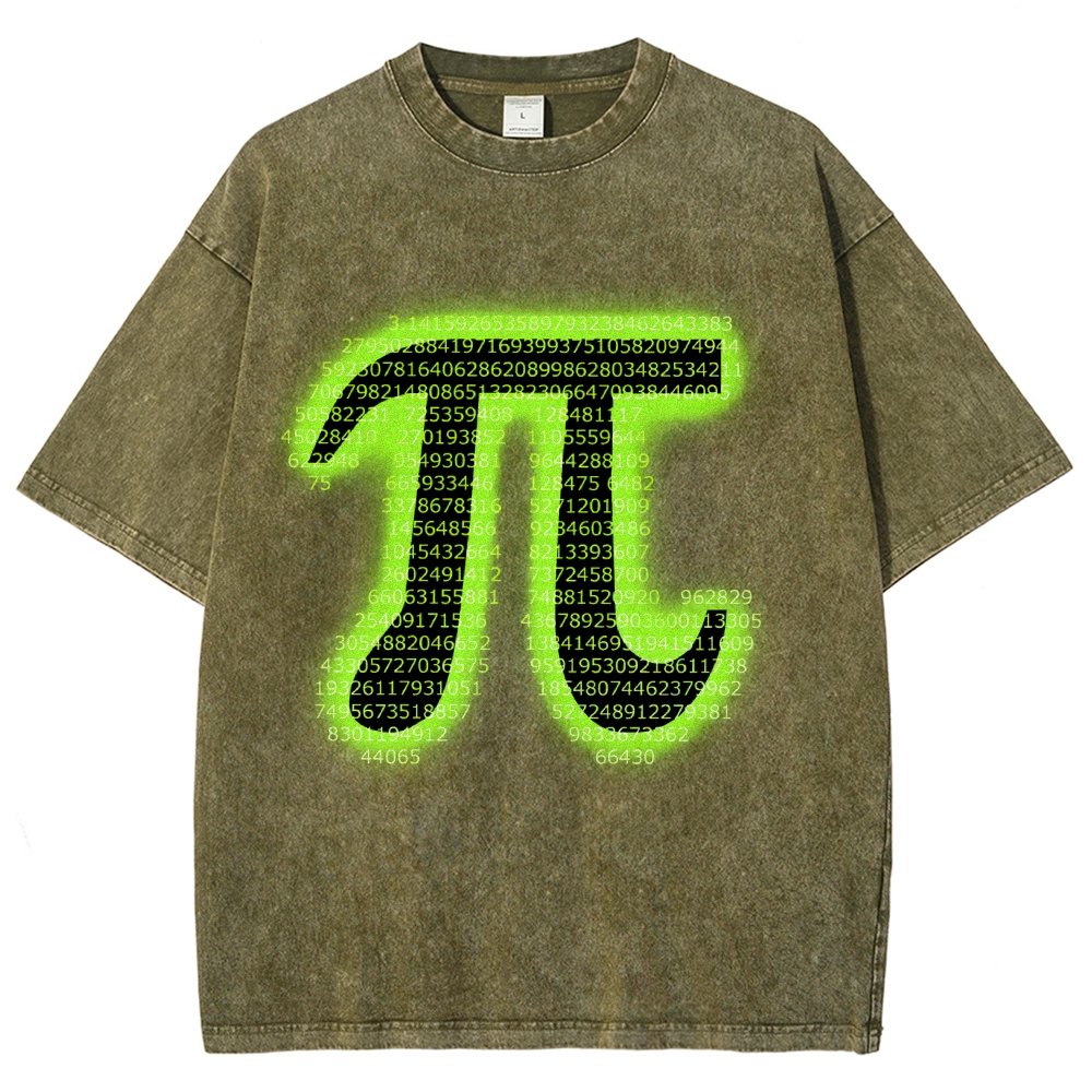 Pi Vintage Distressed T-shirt