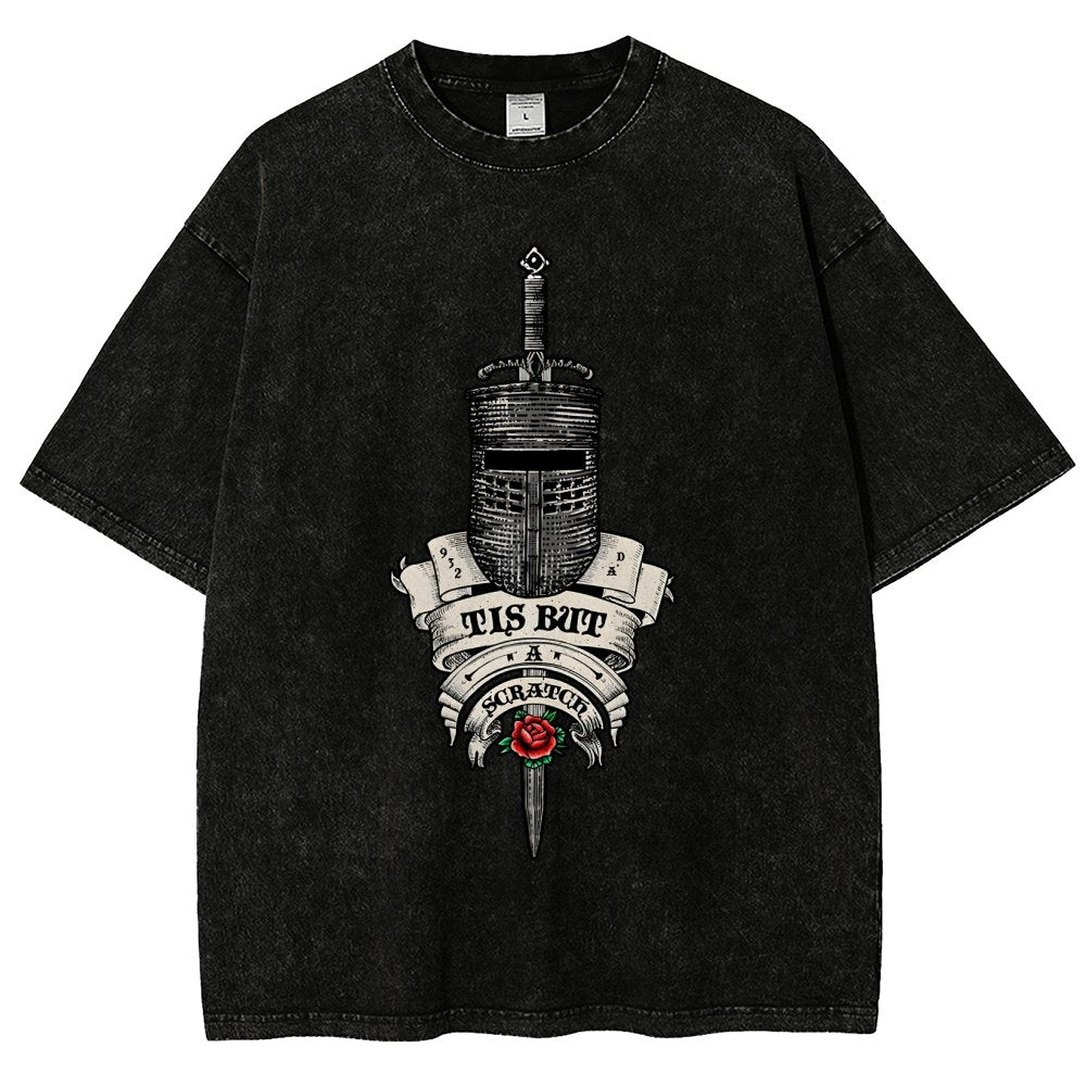 It is but a scratch. Vintage Distressed T-shirt