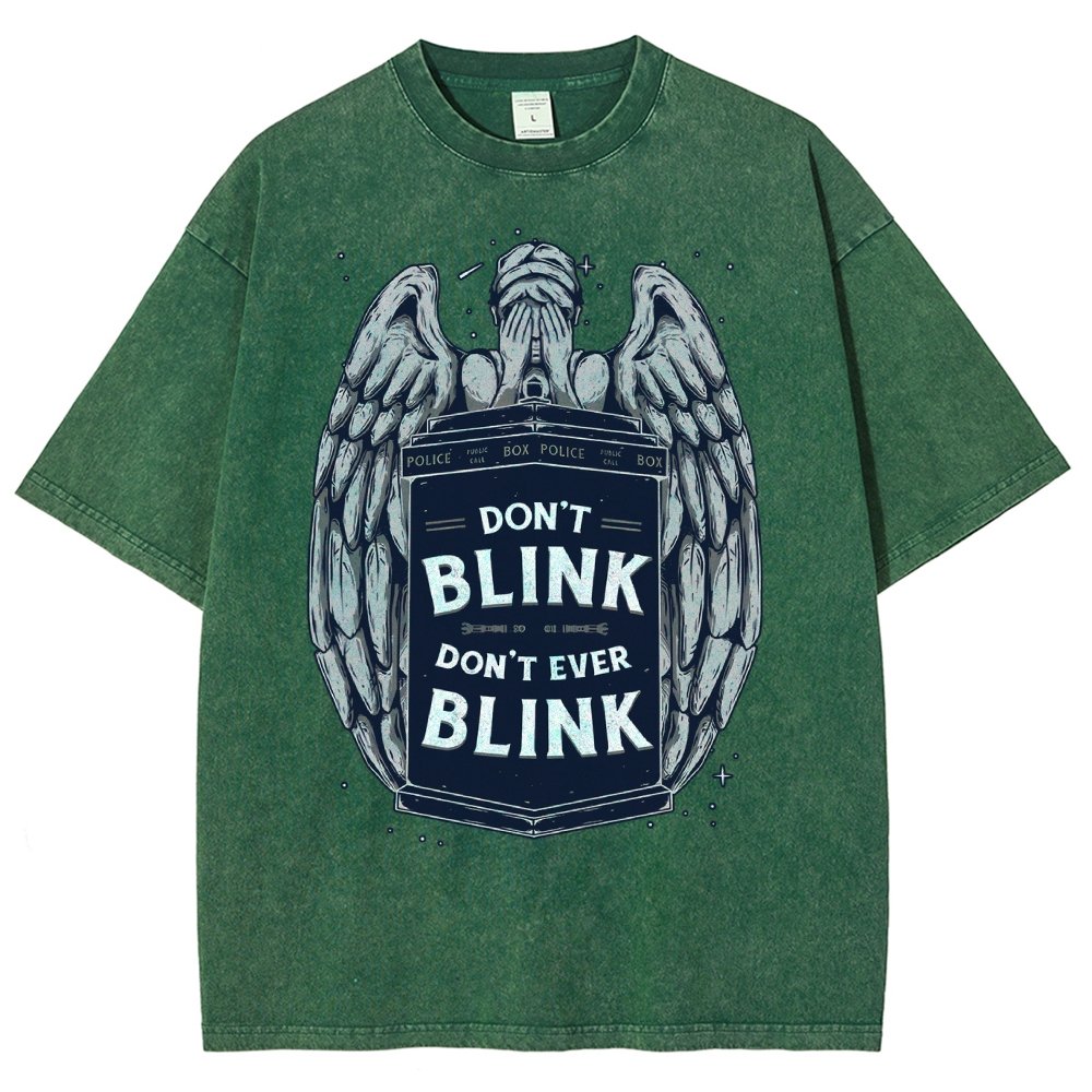 Don't Blink Vintage Distressed T-shirt