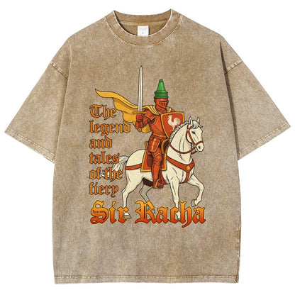 Sir Racha Art Print Vintage Distressed T-shirt