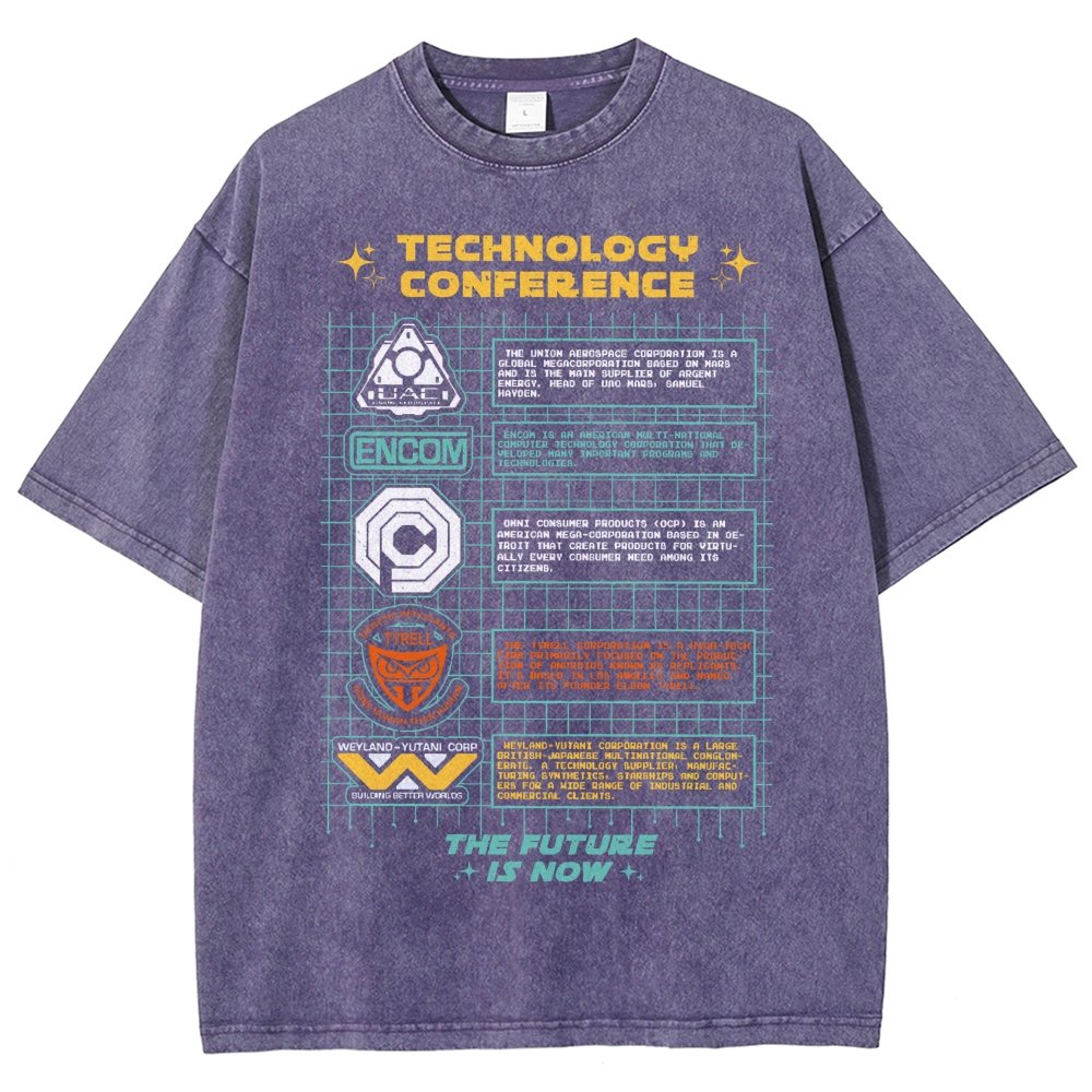 Technology Conference Vintage Distressed T-shirt