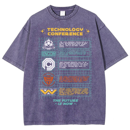 Technology Conference Vintage Distressed T-shirt