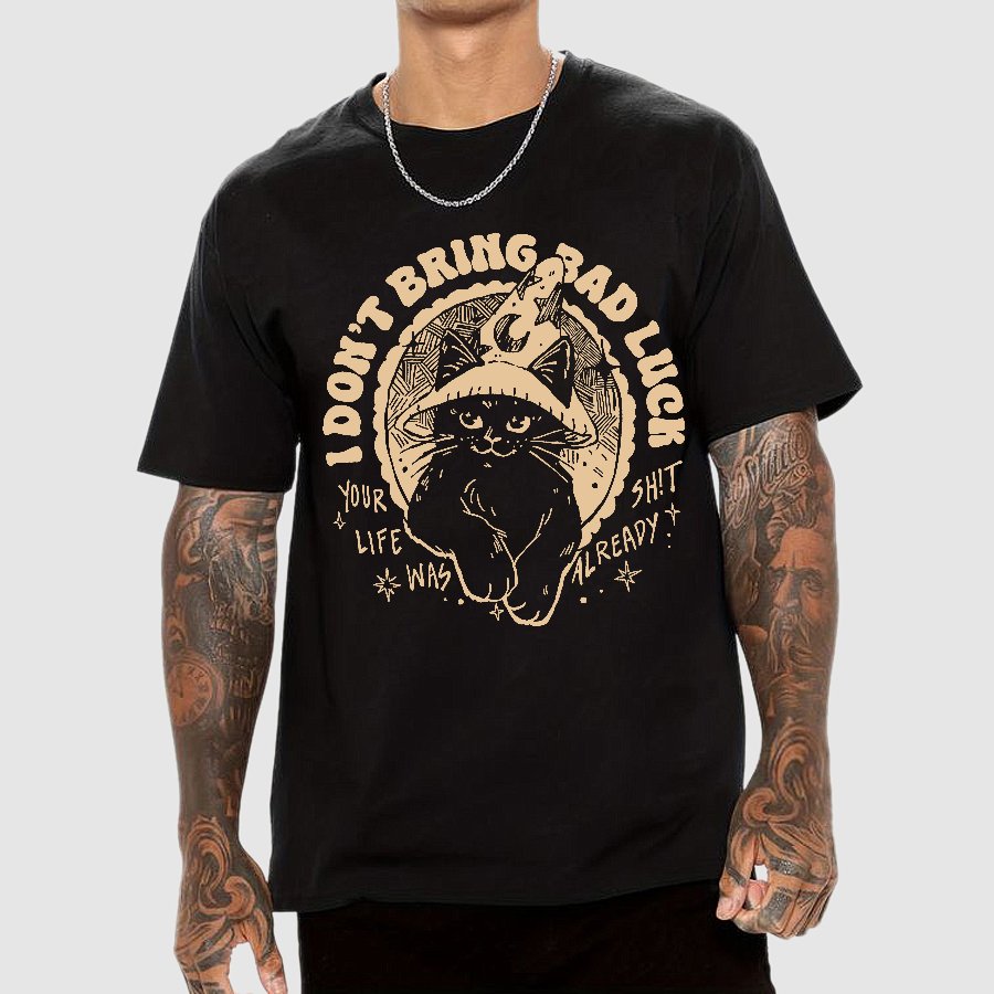 I Don't Bring Bad Luck Geek T-Shirt