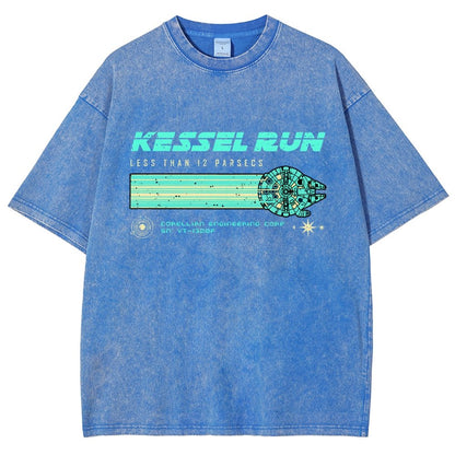 Retro Vintage Parsecs Vintage Distressed T-shirt