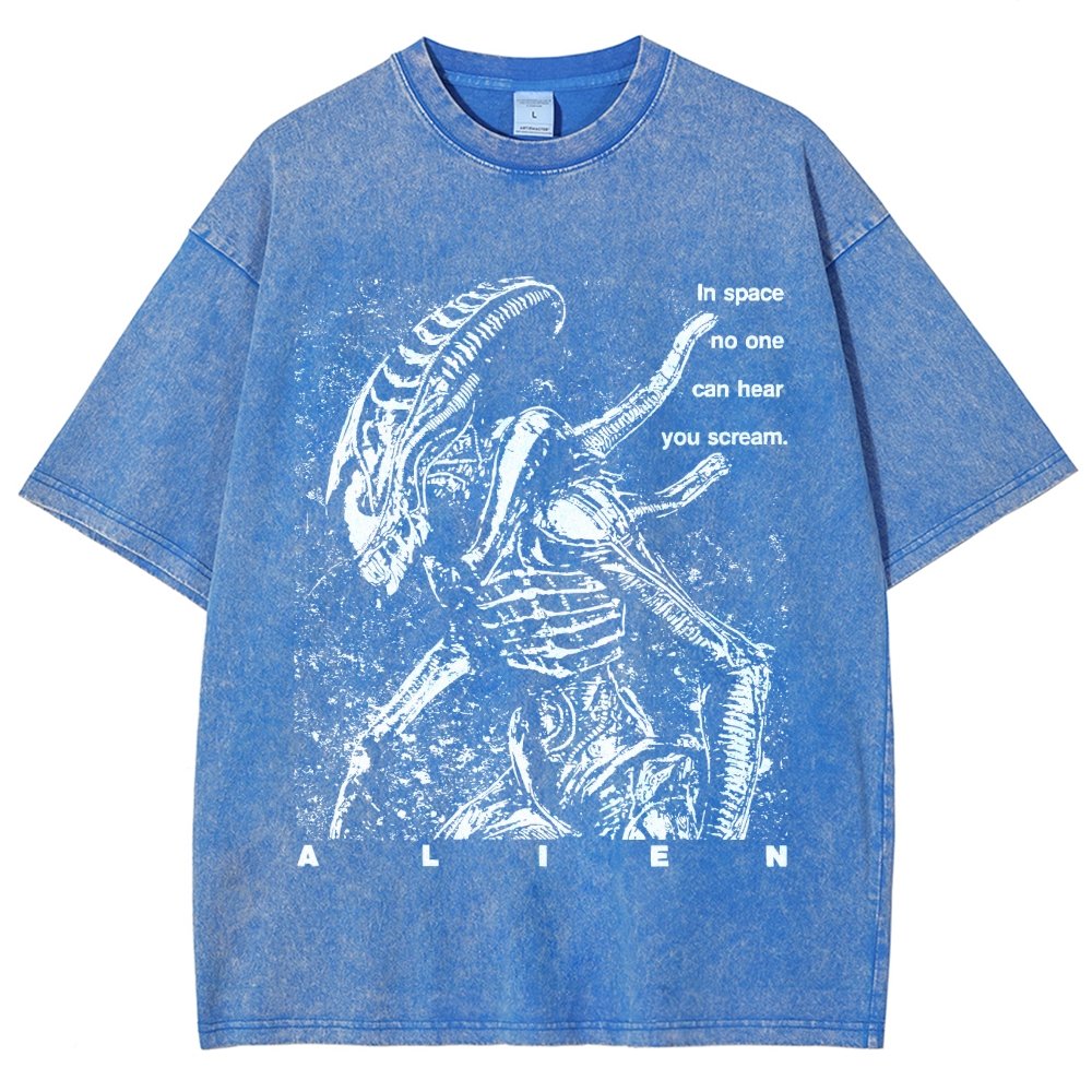No One Can Hear You Scream Vintage Distressed T-shirt