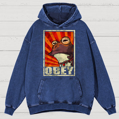 Obey Vintage Distressed Hoodie