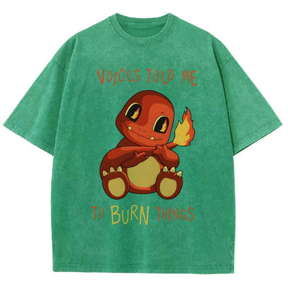 Game Voices Told me to Burn Things Vintage Distressed T-shirt