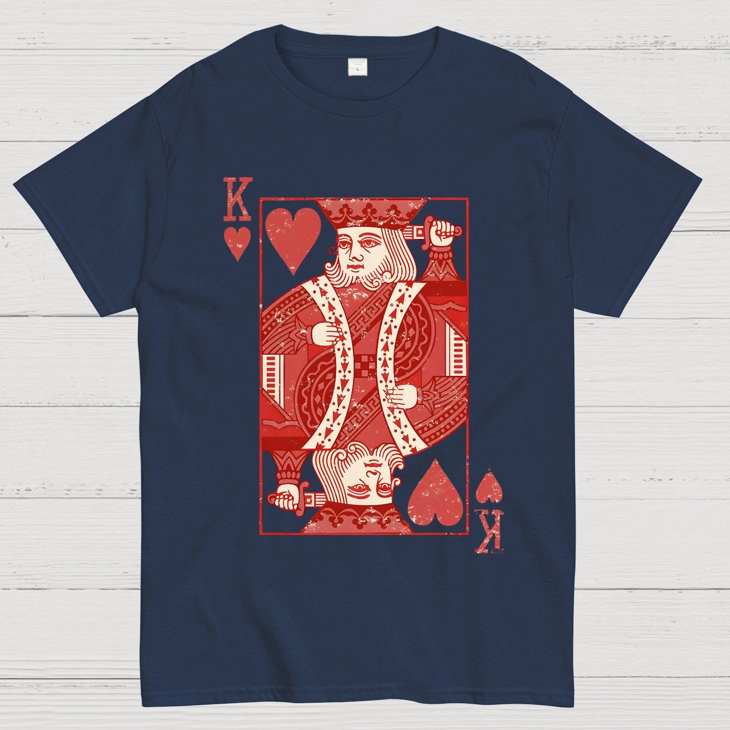 King of Hearts Valentine Shirt Matching Couple Gift Geek T-Shirt