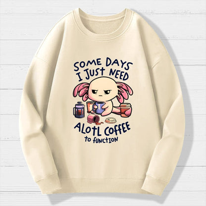 Alotl Coffee Geek Cotton Sweatshirt