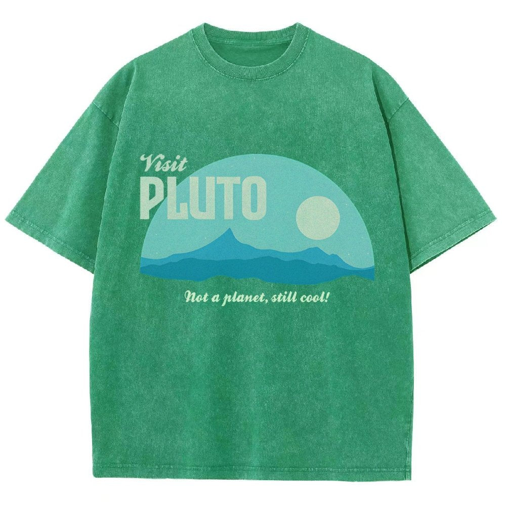 Visit Pluto Vintage Distressed T-shirt