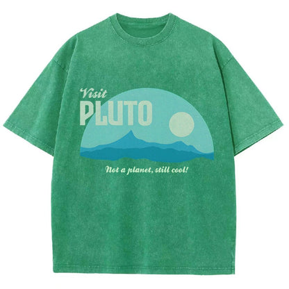 Visit Pluto Vintage Distressed T-shirt